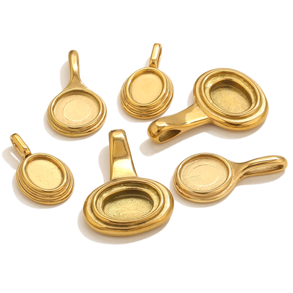 5pcs Stainless Steel Round Ova - đánh giá và giá Resin Crafts Diy