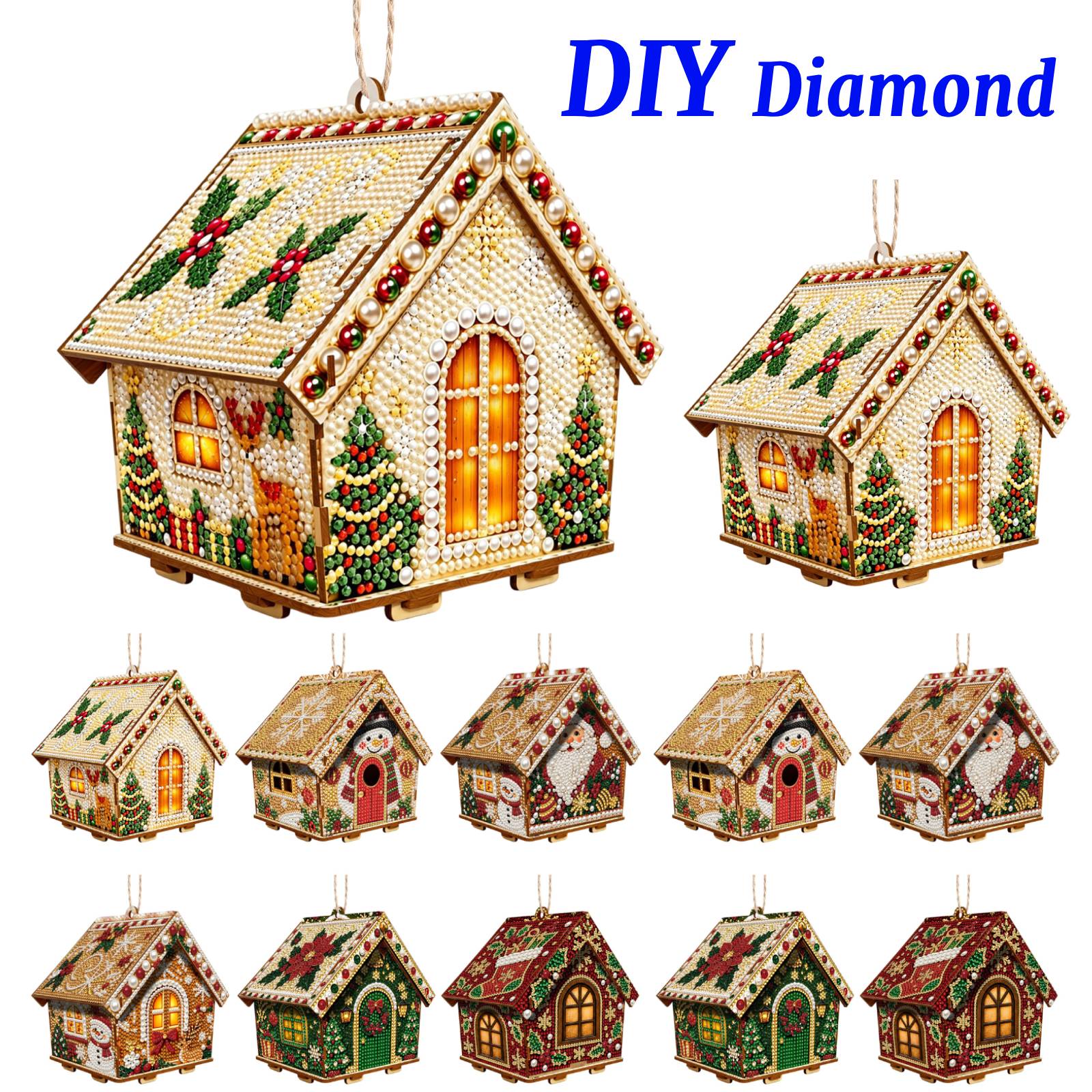 Wood Cottage Hanging Decoratio - đánh giá và giá Resin Craft Kit