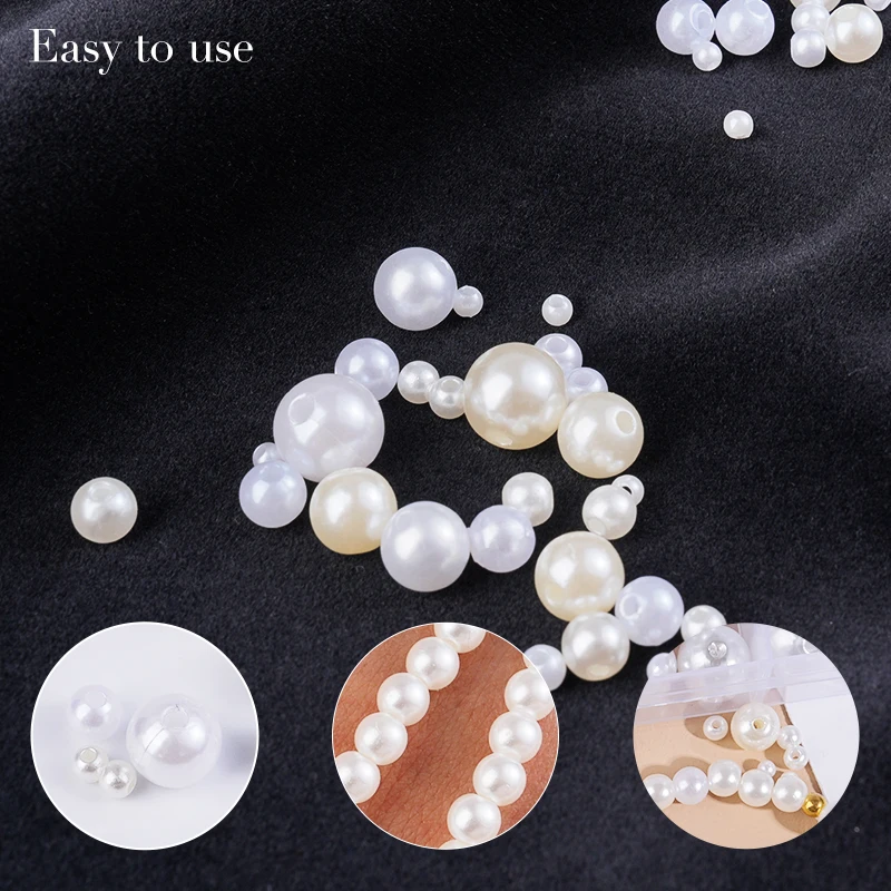 800pcs Artificial Faux Pearl R - đánh giá và giá Resin Craft Kit