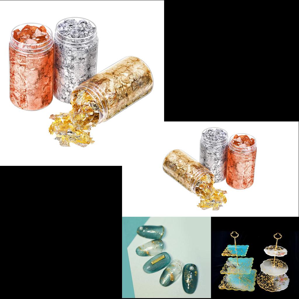 6Pcs Gold Foil Flakes Paper Na - đánh giá và giá Gold Foil Flakes