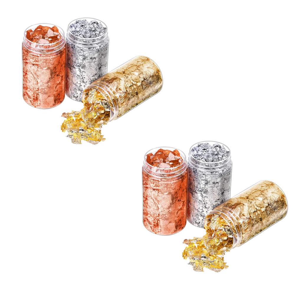 6Pcs Gold Foil Flakes Paper Na - đánh giá và giá Gold Foil Flakes
