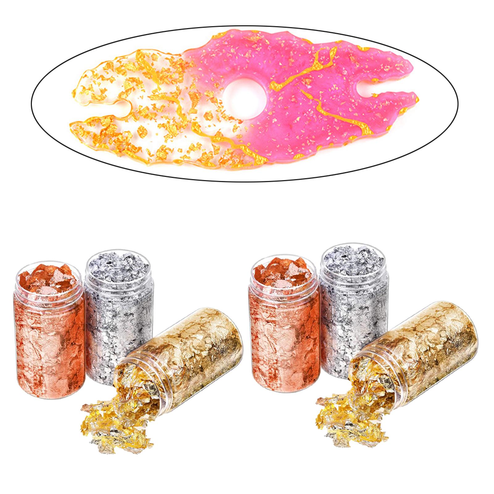 6Pcs Gold Foil Flakes Paper Na - đánh giá và giá Gold Foil Flakes