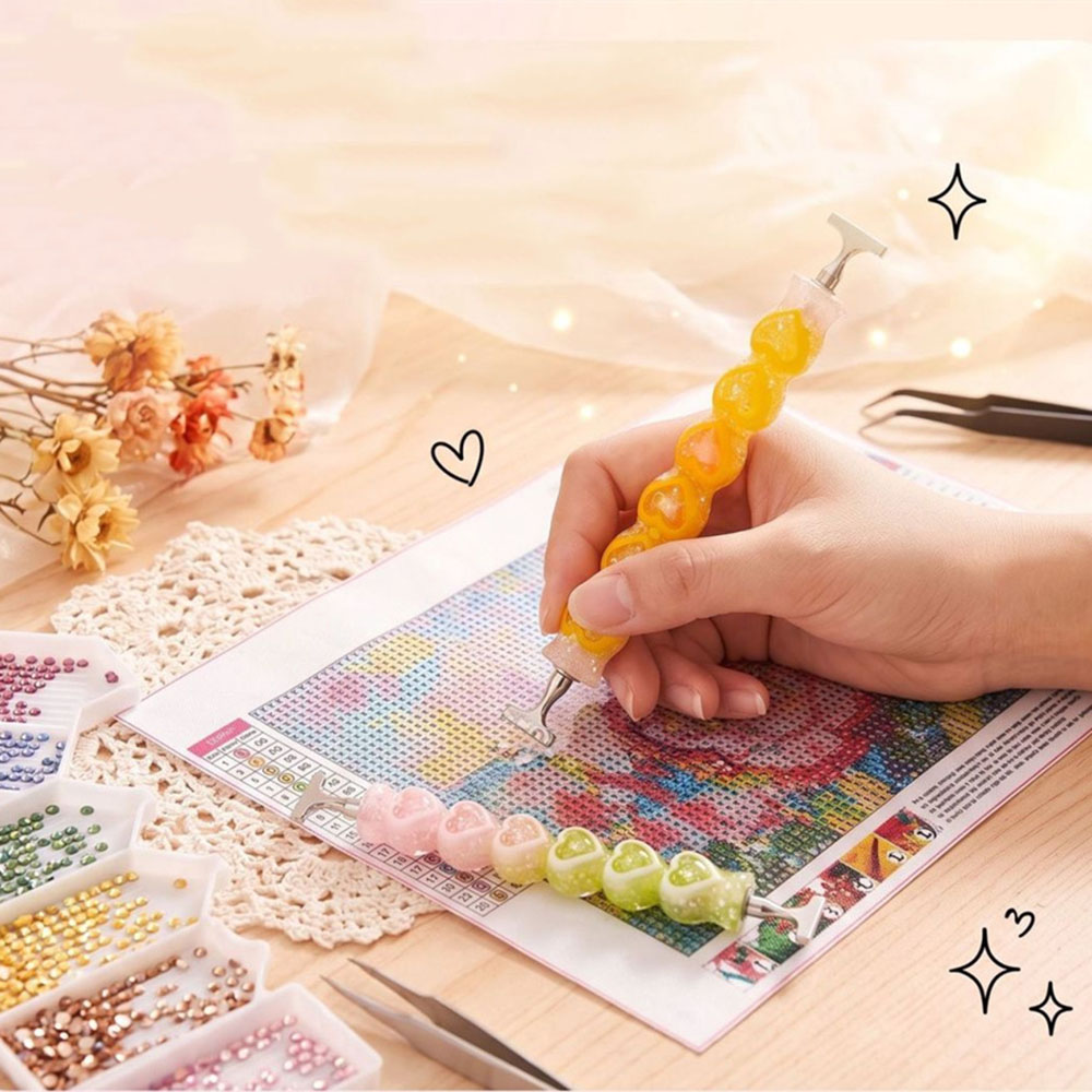 New Heart Shape Diamond Painti - đánh giá và giá Resin Craft Ideas