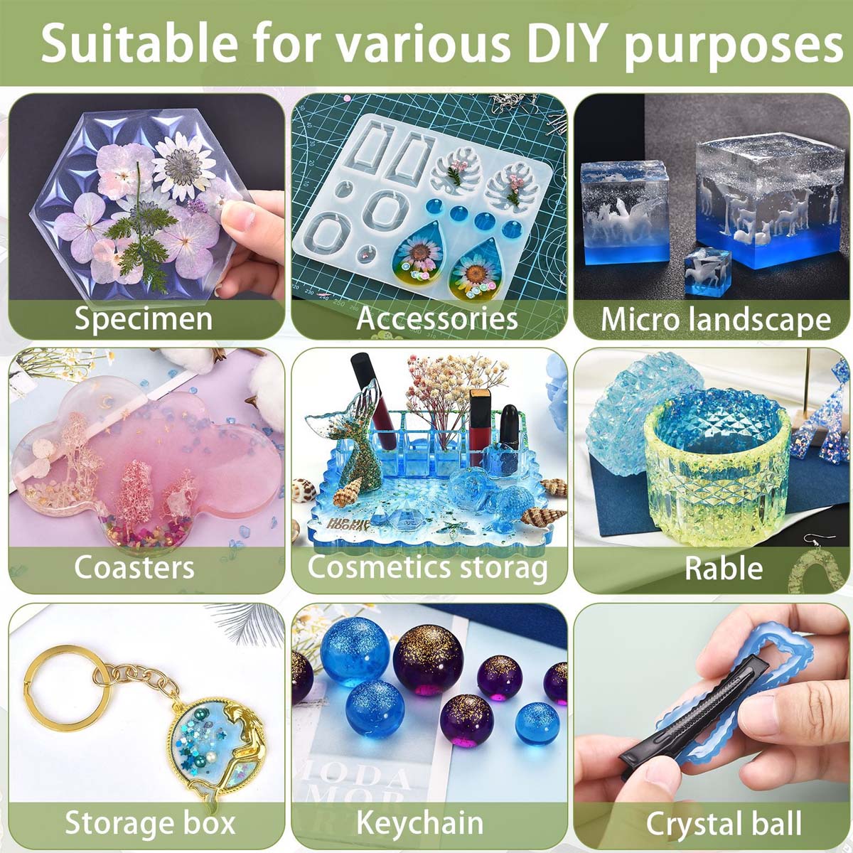5ml/Bottle Epoxy Resin Pigment - đánh giá và giá Epoxy Uv Resin Kit
